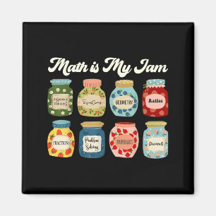 Imán Camiseta De Profesor De Math Is My Jam Stem Salón
