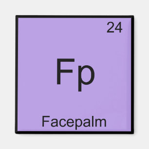 Imán Camiseta de química de elemento divertido Fp - Fac