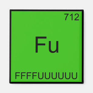 Imán Camiseta de Química de Elemento Divertido Fu - FFF