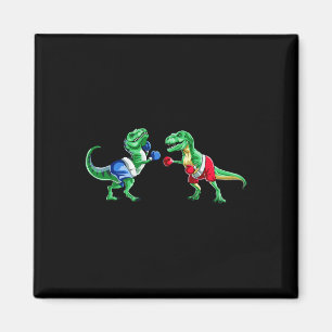 Imán Camiseta de regalo de guantes de boxeo de dinosaur