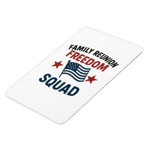 Imán Camiseta de Reunión Familiar Freedom Squad – Patri