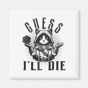 Imán Camiseta de rol de juego de mesa Guess I'll