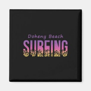 Imán Camiseta de surf de Doheny State Beach, Retro Cali