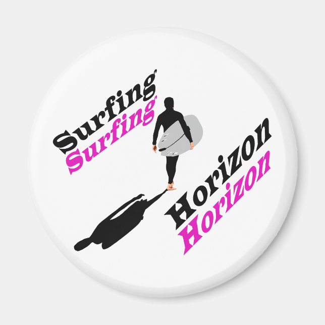Imán Camiseta de Surfing Horizon (Frente)