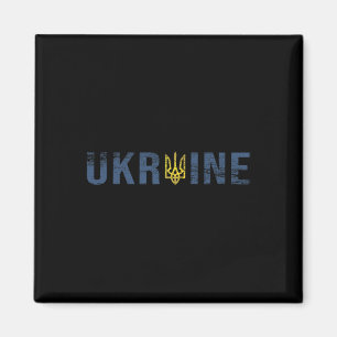 Imán Camiseta de Ucrania Tryzub Tridente Emblema Milita