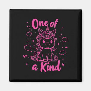 Imán Camiseta de unicornio única y linda para niños en 