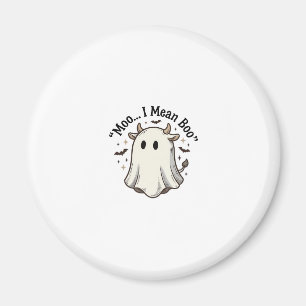Imán Camiseta de vaca fantasma linda Halloween Moo quie