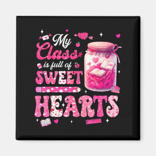 Imán Camiseta del Día de San Valentín Mi Cl está lleno