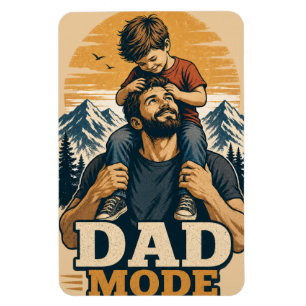 Imán Camiseta del Día del Padre Modo Papá