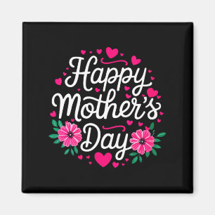 Imán Camiseta del día feliz de la madre mujeres mamá ab