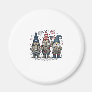 Imán Camiseta del duende patriótico USA vintage del cua