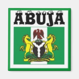 Imán Camiseta del mapa del No1 Abuya, de Nigeria y etc