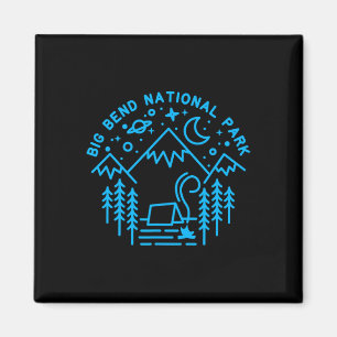 Imán Camiseta del Parque Nacional Big Bend Camping Arte