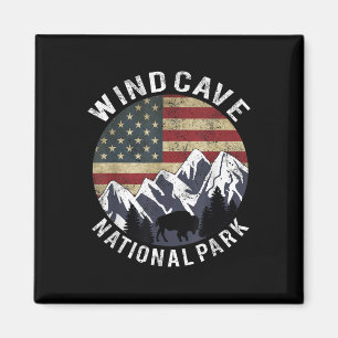 Imán Camiseta del Parque Nacional Wind Cave Camping Dak