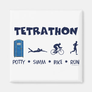 Imán Camiseta del Triathlon de Tetrathon