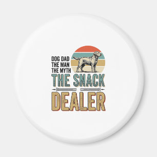 Imán Camiseta del vendedor de snacks para papá perro am