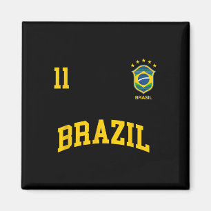 Imán Camiseta deportiva del equipo brasileño de fútbol 