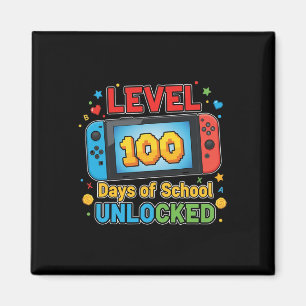 Imán Camiseta desbloqueada nivel 100 días de escuela pa