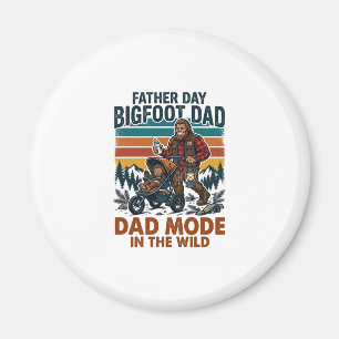 Imán Camiseta Día del Padre Bigfoot Papá Camping Leyend