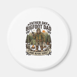 Imán Camiseta Día del Padre Bigfoot Papá Retro Bosque G