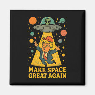 Imán Camiseta Divertida Abducción Alien Trump Ovni Espa