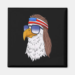Imán Camiseta Divertida Águila Americana Ld Mullet 4 De