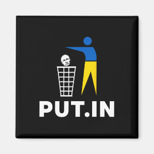 Imán Camiseta Divertida Anti Putin Put.in Apoya a Ucran