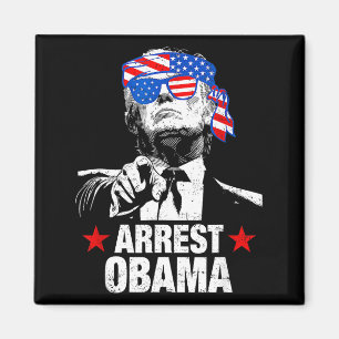 Imán Camiseta Divertida Arresto Obama 2025 Arresto Obam