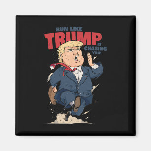 Imán Camiseta Divertida Corre Como Si Trump Te Estuvier