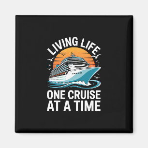Imán Camiseta Divertida De Barco Viviendo La Vida Un Cr