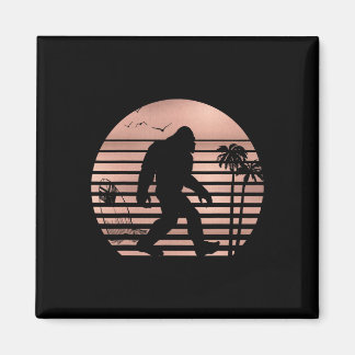 Imán Camiseta divertida de Bigfoot Surfing para verano 