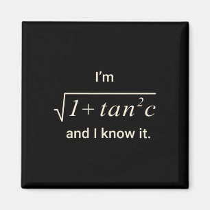 Imán Camiseta divertida de broma matemática - Soy Sec C