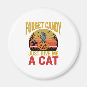 Imán Camiseta divertida de caramelo para amante de gato