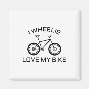 Imán Camiseta divertida de ciclismo de montaña en carre