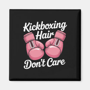 Imán Camiseta divertida de entrenamiento de kickboxing,