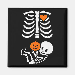 Imán Camiseta Divertida de Halloween de Embarazo de Esq