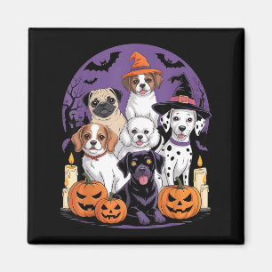 Imán Camiseta divertida de Halloween de perro fantasma,