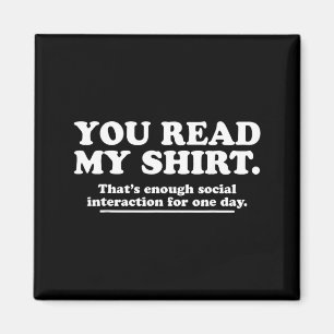 Imán Camiseta divertida de humor sarcástico introvertid