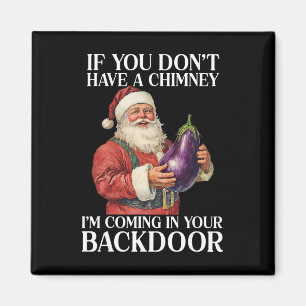 Imán Camiseta divertida de Navidad ofensiva para hombre