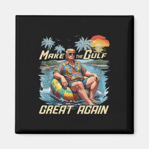Imán Camiseta Divertida de Trump Haz que el Golfo sea G