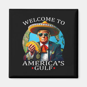 Imán Camiseta Divertida De Trump Nacho Gulf No More Tru