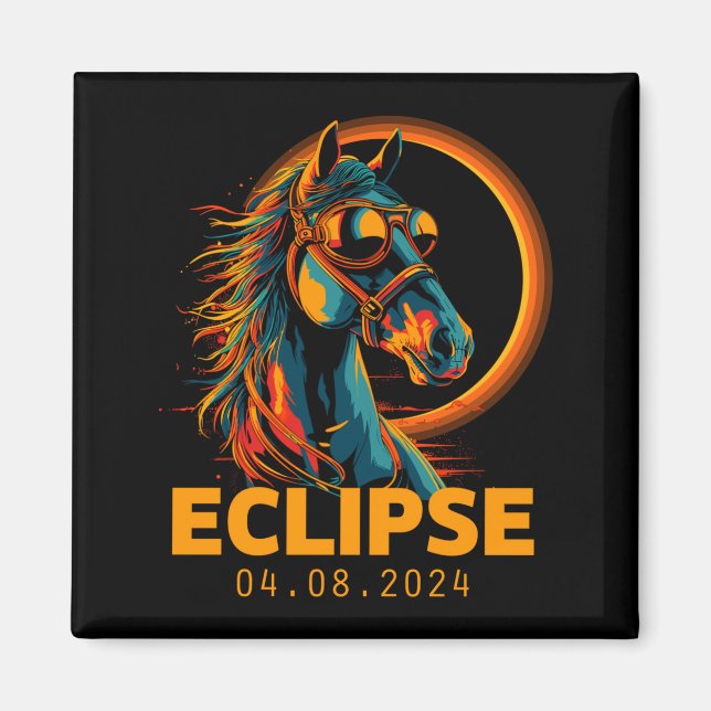 Imán Camiseta Divertida Gafas de Eclipse Solar de Cabal (Frente)