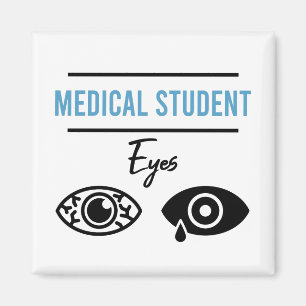 Imán Camiseta divertida para estudiante de medicina Reg