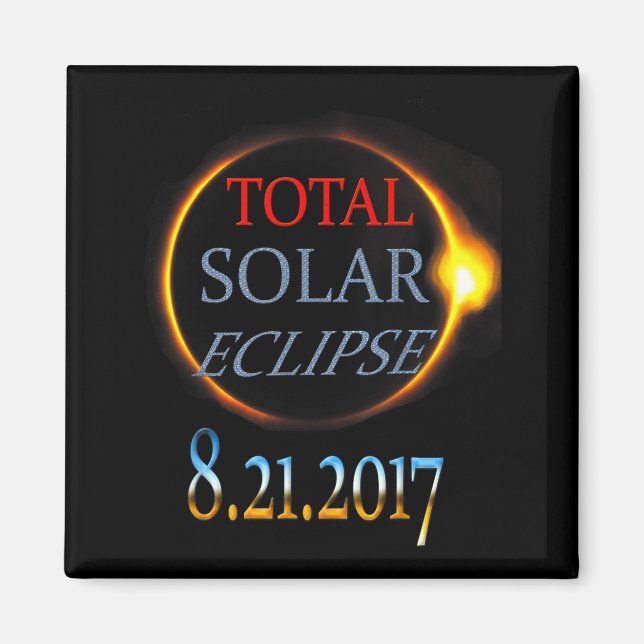 Imán Camiseta Eclipse Solar Total 2017 (Frente)