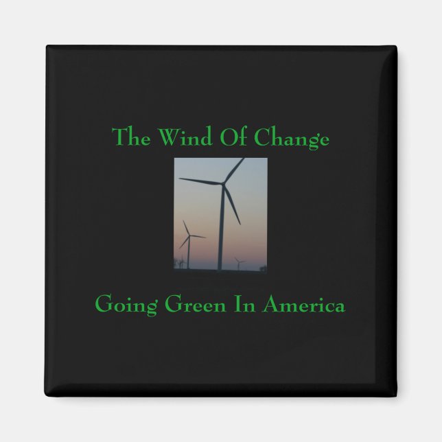 Imán Camiseta El Viento De Cambio Va Verde  (Frente)