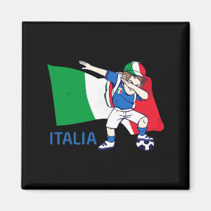 Imán Camiseta escolar niño fanático fútbol Italia Dabbi