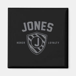 Imán Camiseta Escudo Familia Jones Apellido Cresta Embl