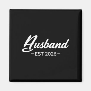 Imán Camiseta Esposo Est 2026 Casado Luna de Miel Boda