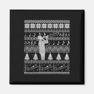 Imán Camiseta Fea De Navidad De Trombón Divertida Nd Je