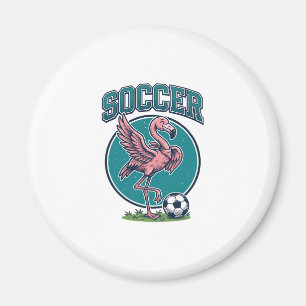 Imán Camiseta Gráfica de Jugador de Fútbol Flamingo Vin